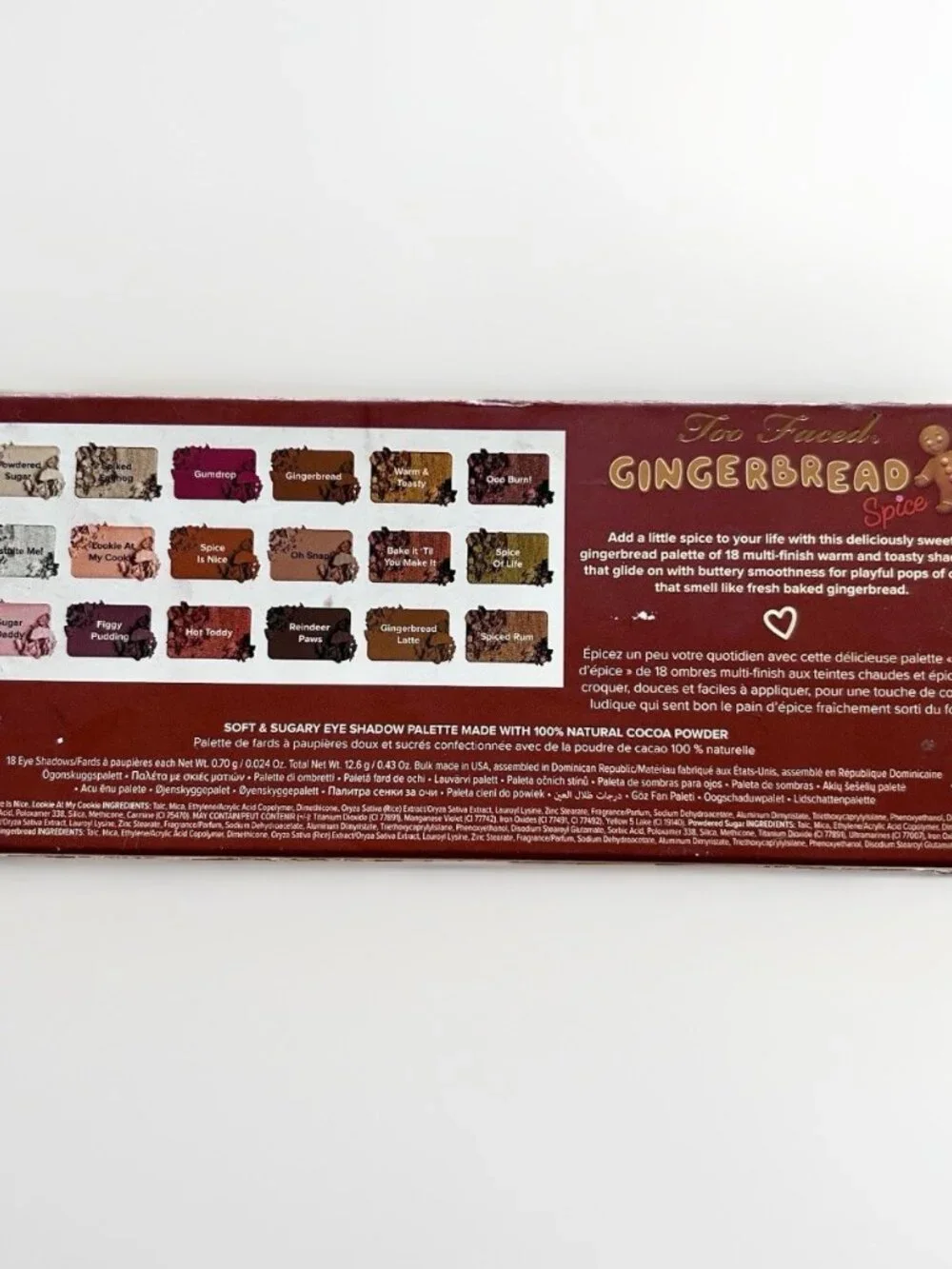 Too Faced Gingerbread Spice 18 Color Eyeshadow Palette Limited Edition - NWB